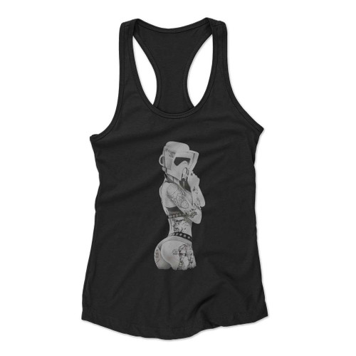 Tattoo Trooper Storm Trooper Women Racerback Tank Top