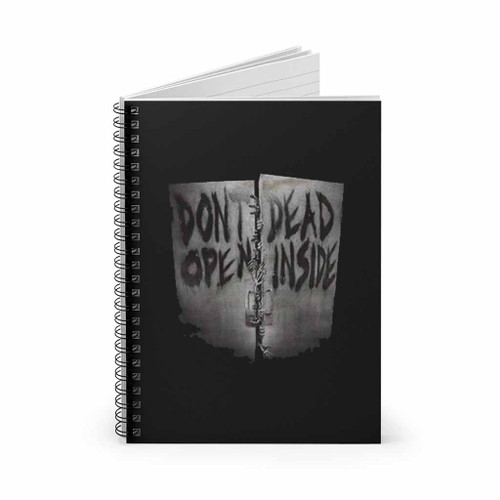Cool Zombie Walking Dead Dont Open Monster Spiral Notebook