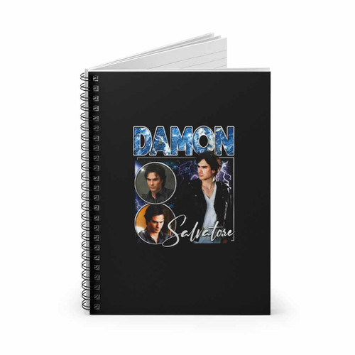 Damon Salvatore The Vampire Diaries Ian Somerhalder Spiral Notebook