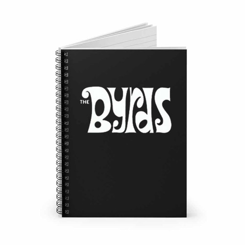 The Byrds Rock Band Legend Logo Spiral Notebook