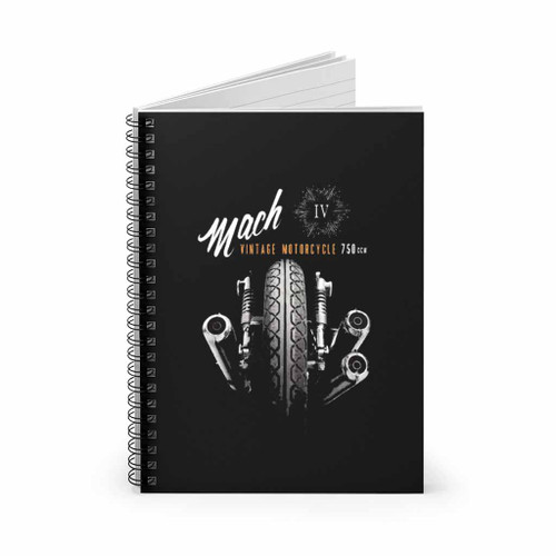 Vintage Motorcycle 750 Spiral Notebook