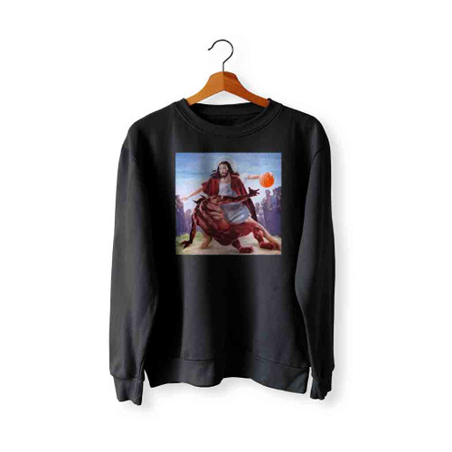 Jesus Crossing Up The Devil Christian Sweatshirt Sweater