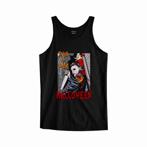 Horror Vintage Trick Or Treat Halloween Tank Top