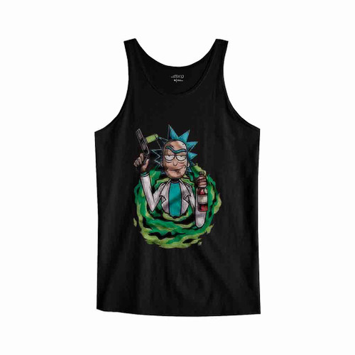 Rick And Morty Rick Sanchez Gun Tank Top