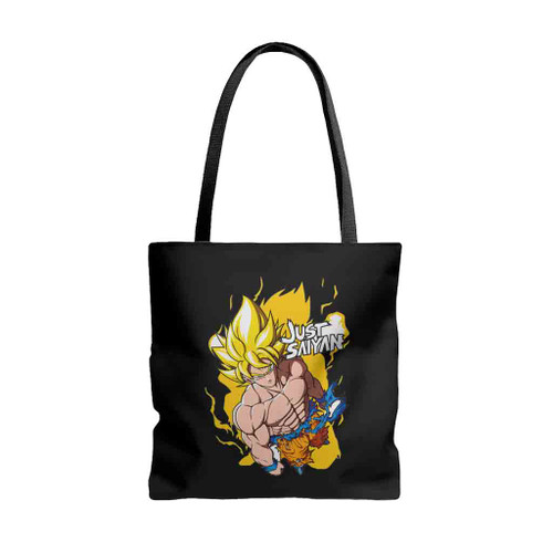 Dbz Just Saiyan Dragon Ball Z Goku Tote Bags