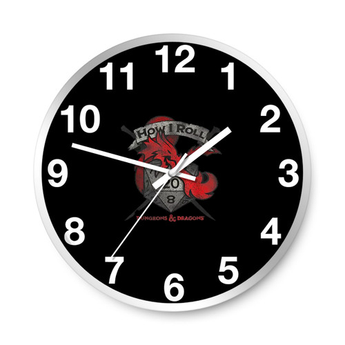 Dungeons And Dragons How I Roll Wall Clocks