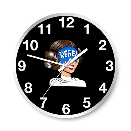Rebel Princess Cartoon Wall Clocks
