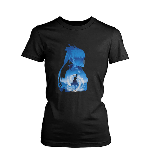 Ayaka Genshin Impact Silhouette Womens T-Shirt Tee