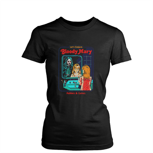 Bloody Mary Horror Movie Gift Halloween Womens T-Shirt Tee