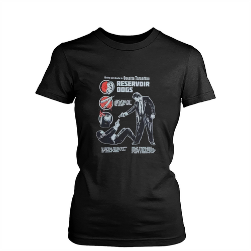 Reservoir Dogs Crime Movie Retro 1992 Womens T-Shirt Tee
