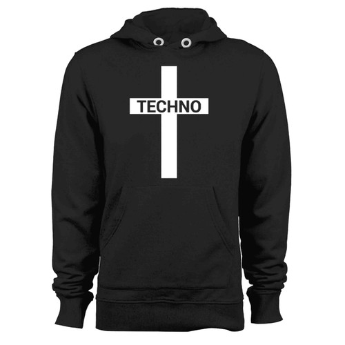 Techno Cross Music Jesus Funny Cool Hoodie