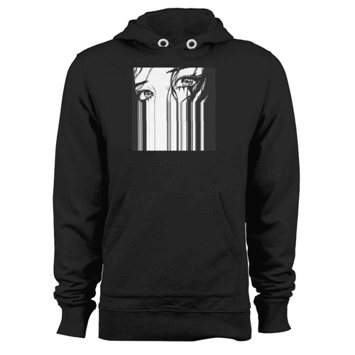 Trippy Anime Eyes Barcode Hoodie