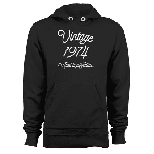 Vintage 1974 Aged To Perfection Birthday Hoodie