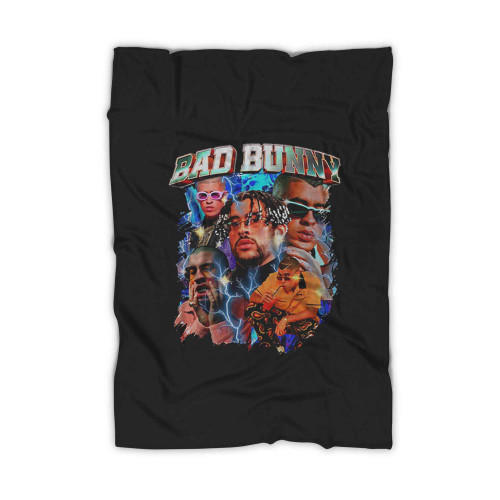 Bad Bunny Vintage 90S Bootleg Blanket