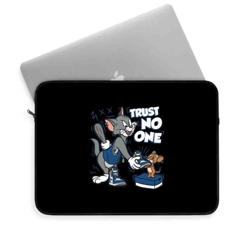 Trust No One Cat And Mouse Laptop Sleeve Trust No One Cat And Mouse Laptop Sleeve