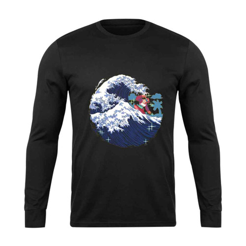 Funky Wave Long Sleeve T-Shirt Tee