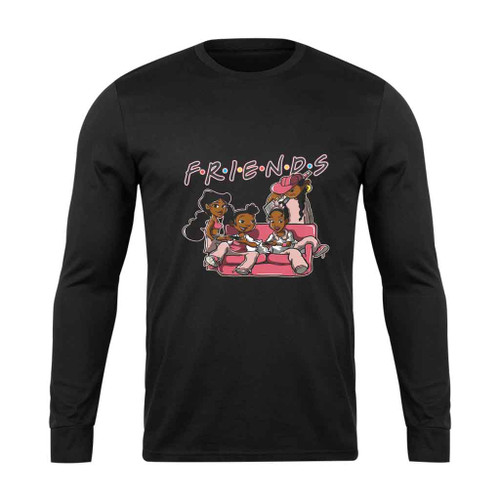 Melanin Friends Sisters Long Sleeve T-Shirt Tee