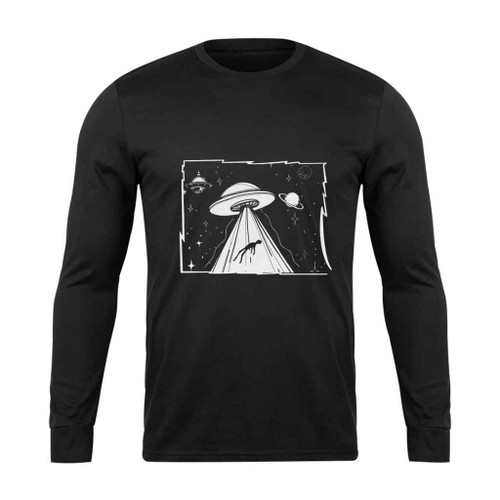 Ufo Abduction Long Sleeve T-Shirt Tee