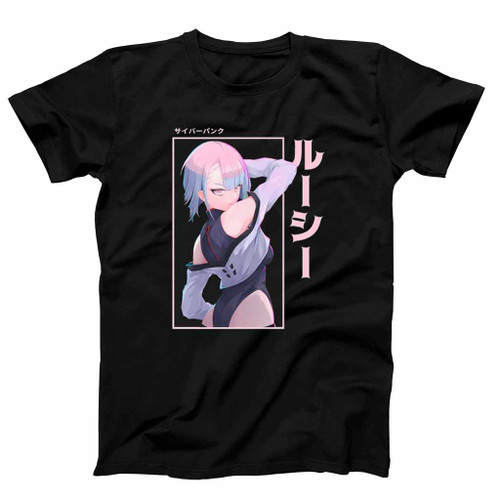 Cyberpunk Edgerunners Anime Pink Mens T-Shirt Tee