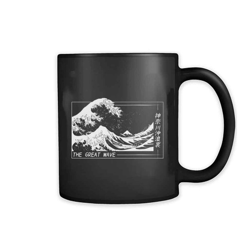 The Great Wave Japanese Kanji Mug