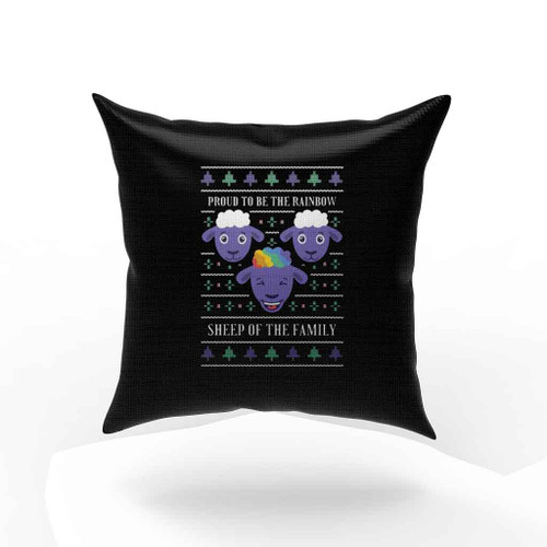 Rainbow Sheep Of The Family Pillow Case Cover