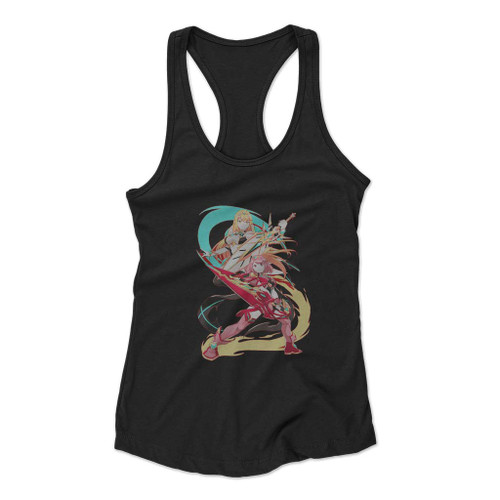 Dual Sword Users Women Racerback Tank Top