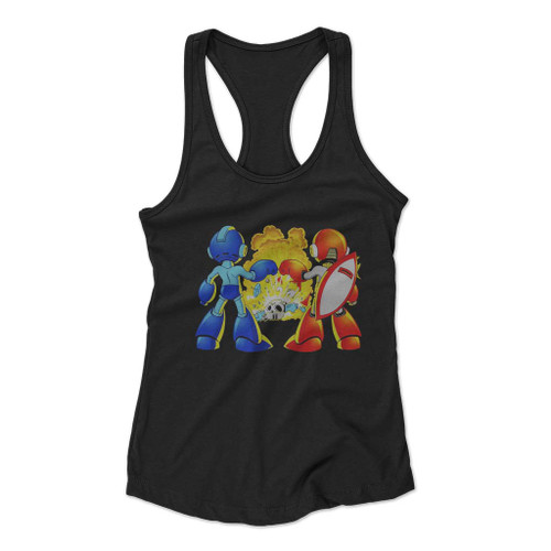 Mega Bro Fist Women Racerback Tank Top