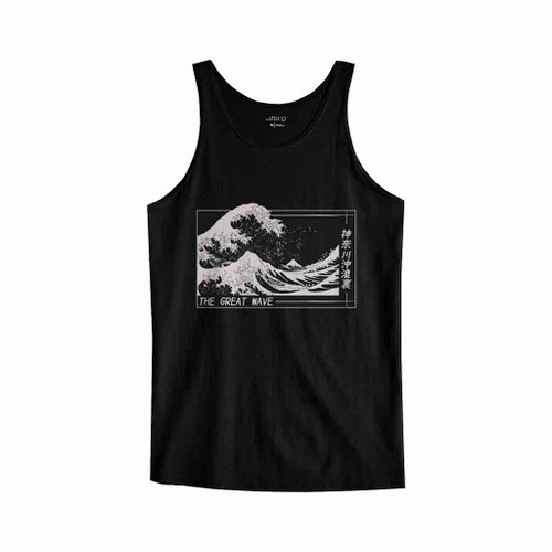 The Great Wave Japanese Kanji Tank Top