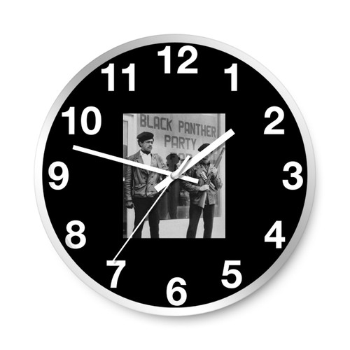 Dr Huey P Newton And Bobby Seale Wall Clocks