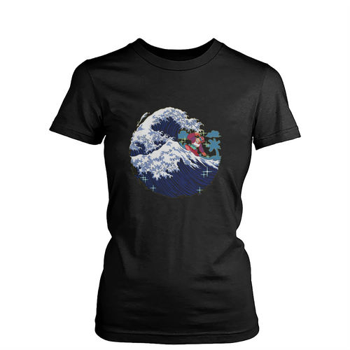 Funky Wave Womens T-Shirt Tee