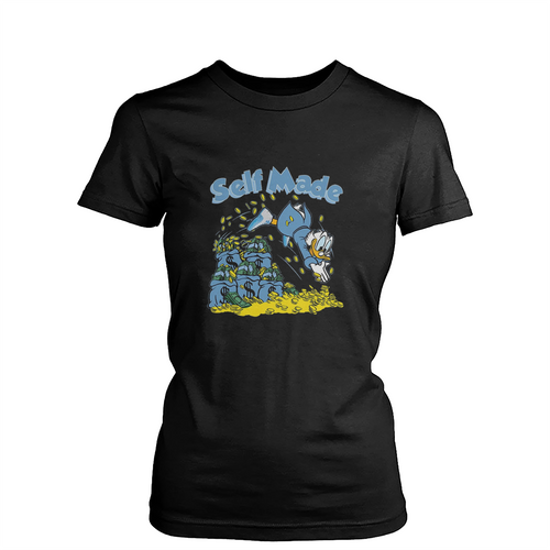 Self Made Scrooge Mcduck Womens T-Shirt Tee