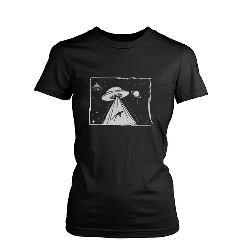 Ufo Abduction Womens T-Shirt Tee