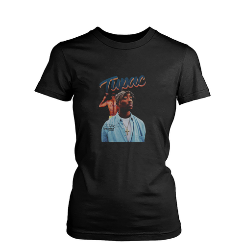 Vintage 90S Retro 2Pac Womens T-Shirt Tee