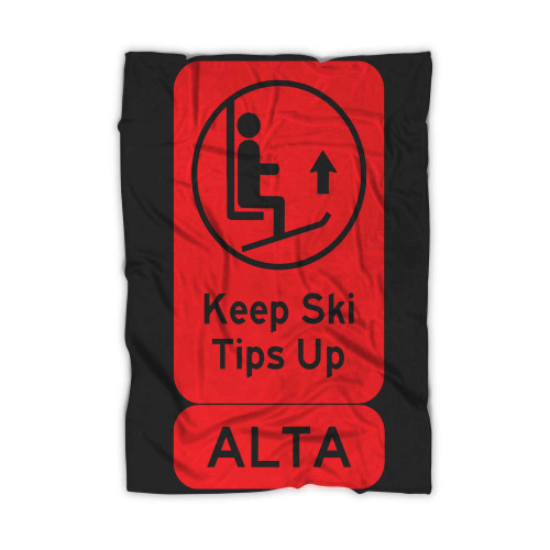 Keep Ski Tips Up Alta 62 Blanket