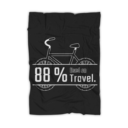 88 Persen Used Bicycle On Travel Blanket