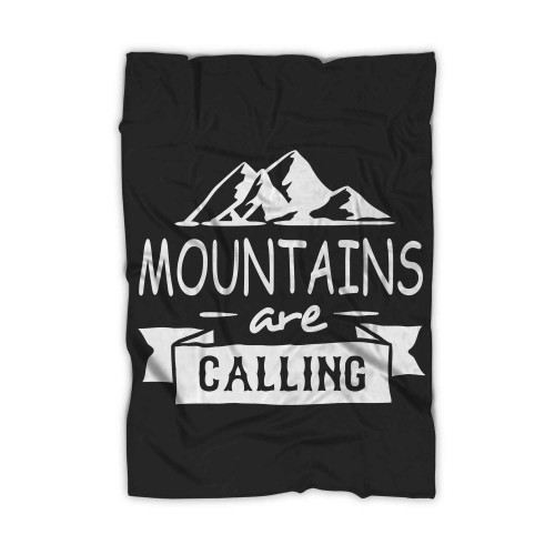 Adventure Mountains Camping Climbing Blanket