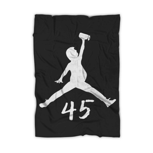 Air Trump Jordan Nike Parody Funny Puerto Rico Relief Efforts Paper Towel Kobe Basketball Blanket