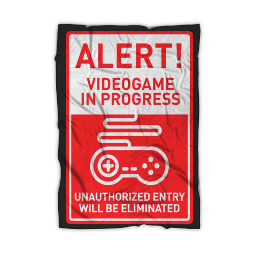 Alert Videogames In Progress Blanket