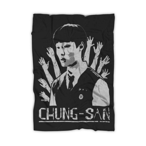 All Of Us Are Dead Chung San Korean Zombie Horror Apocalypse Blanket