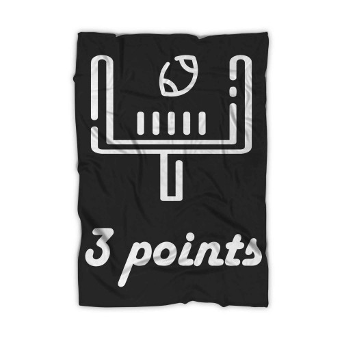 American Football Game 3 Points Blanket