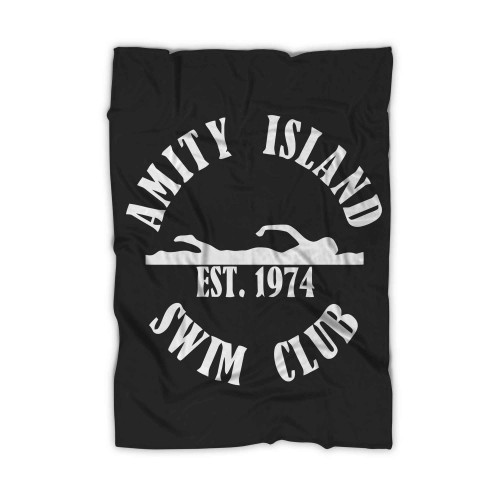 Amity Island Swim Club White Blanket