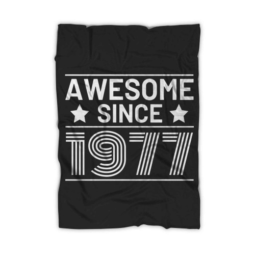 Awesome Since 1977 Birthday Gifts Retro Vintage Blanket