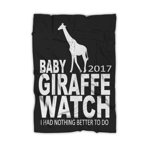 Baby Giraffe 2017 Watch Animal Adventure Park Blanket