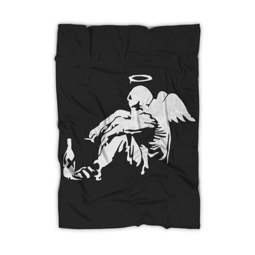 Banksy Fallen Angel (2) Blanket