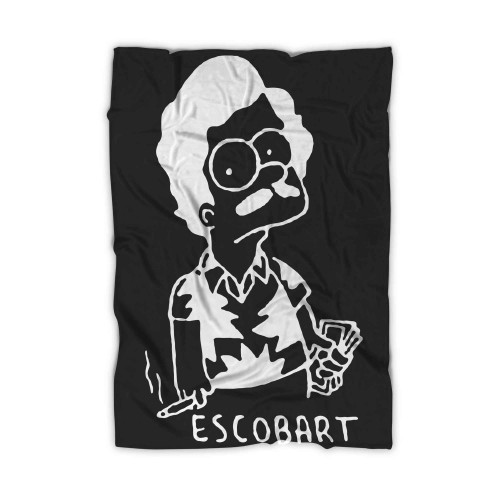 Bart Simpson As Escobart The Simpsons Pablo Escobar Blanket