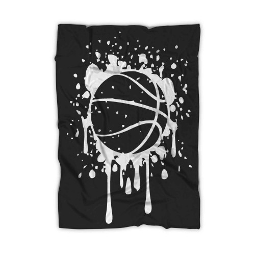 Basketball Ball Svg File Vector Grunge Distressed Basketball Blanket