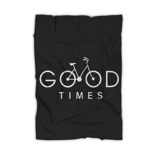 Bicycle Good Times Cyclist Bike Ride Blanket