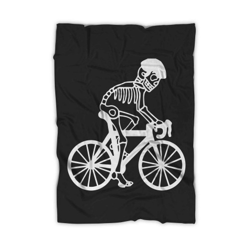 Bicycle Skeleton Blanket