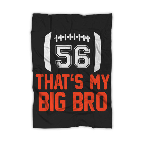 Big Bro Brother Football Design Custom Big Brother Little Blanket