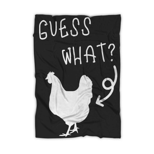 Big Guys Rule Big And Tall King Size Funny Distressed Guess What Chicken Blanket